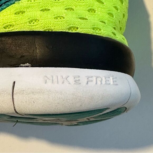 Nike Women's SZ 7.5 Free TR 5.0 Aqua Green Running Shoe Bold Laces Sneaker - Picture 13 of 15